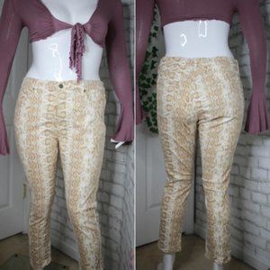 Y2K High Waist Animal Print Jeans